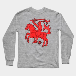 Aukštaitija, Lithuania - Vintage Distressed Style Long Sleeve T-Shirt